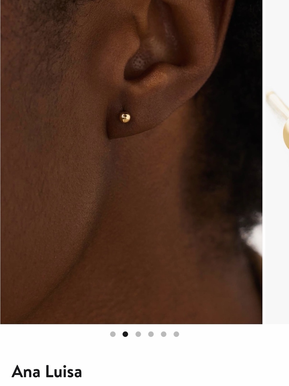 Ana Luisa Gold Small Ball Stud Earrings